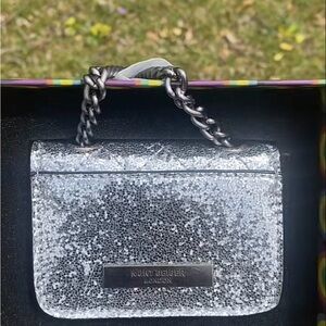 Kurt Geiger Sparkling Silver Mini Bag